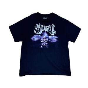 Ghost World tour official merch 2025 metal band shirt concert XL Black